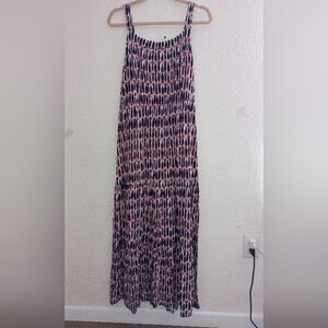 Lane Bryant Black and Red Maxi Dress